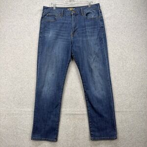Lucky Brand Jeans Mens 36x32 Blue Denim Pants 429 Classic Straight Stretch Y2K